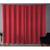 Cortina Sala Jacquard 5.00m X 2.60m Semi Blackout Requinte Varão Simples Vermelho