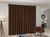 Cortina Sala Quarto 3 Metros Semi Blackout 3,00 X 2,80 mts Jacquard Marrom