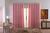 cortina sala quarto semi blackout tecido jacquard 2,70x1,80 rosa