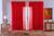 cortina sala quarto voal liso delicate 300x250 transparente vermelho