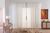 cortina sala quarto voal liso delicate 500x2,50 transparente palha