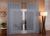 Cortina voal liso 3m largura moderna para decoração de quarto - cores - alturas Cinza