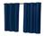 Cortinas Blackout Corta 100% a Luz 2,80 x 1,60 Mts P/ Varao  Azul Marinho