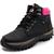 Coturno Bota Adventure Feminino Cano Curto Trilha Super Conforto Preto