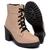 Coturno Bota Salto Alto Feminino Nude, Preto