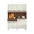 Cozinha Compacta 08 Portas Cleo AramA³veis Ambar/Off White