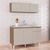 Cozinha Compacta 6 Portas 1 Gaveta Chic Poquema Castanho/Off White