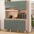 Cozinha Compacta álamo 6 Portas 1 Gaveta Avena Touch/Menta - Demóbile Verde