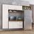 Cozinha Compacta Lua 4 Portas 2gav Castanho, Off white