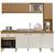 Cozinha Indekes Dubai 7 Portas 1 Gaveta Freijo/Off White