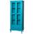 Cristaleira Lateral 2 Portas de Vidro 1 gav 3 prateleiras - M560302 Pasta - Azul