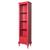 Cristaleira Torre 1 gaveta 3 prateleiras - M560101 Envelhecido - Vermelho