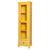 Cristaleira Torre Lateral 1 porta vidro 1 gaveta - M550109 Envelhecido - Amarelo