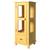 Cristaleira Torre Média Lateral 1 porta vidro 1 gaveta - M550112 Laca - Ouro Sombreado