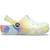 Crocs classic tie dye graphic clog kids  white/multi White, Multi