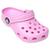 Crocs Infantil Classic Clog K Pink, Branco
