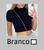 Cropped Blusa Blusinha Feminina Canelada Gola Alta Manga Curta Blogueira Branco