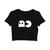 Cropped Camiseta Feminino Pac Men Jodos Diverditos JDK450 Preto