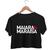 Cropped Camiseta Maiara e Maraisa Sertanejo Blusinha Feminina Preto