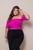 Cropped  Elastex Ciganinha com Elasticos Moda Feminina Plus Size Pink