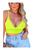 Cropped Estilo Blusa Feminina Regata Alcinha Top Bojo Amarelo neon