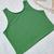 Cropped feminino blusinha regata slim t/único promocional 3058a Verde bandeira