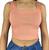 Cropped Feminino Canelado Cativa Rose fog