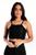 Cropped Feminino Fitness Alcinha Detalhe em Tela Preto