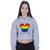 Cropped Moletom Feminino Mickey Colorido LGBT Cinza