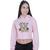 Cropped Moletom Feminino Mickey Minnie Halloween Rosa claro