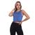 Cropped Regata Cavado Good Look Dry Fit Proteção Solar UV Feminino Fitness Academia Treino Blusinha Confortável Azul royal