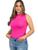 Cropped Regata Trico Modal Feminina Basica Verao Tendencia Pink