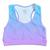 Cropped Top Academia Fitness Estilo Confortável Para Treino Alta Sustentação Azul lilas