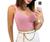 Cropped Tricot Modal Escama em Tricot / Blusa Feminina Escama Trico / Blusinha Cropped Trico Rosa claro