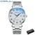 CRRJU Men Watch Fashion Top Brand Luxury Wristwatch Waterproof Business Quaztz D Caixa de prata