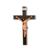 Cruz de Madeira MDF de Parede Crucifixo de Pendurar 31cm Grande Tradicional Artesanal para Sala Quarto Rústico Original  Marrom