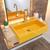 Cuba de Semi-Encaixe P/Banheiro XRT550 Retangular Colorida Amarelo