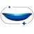 Cuba de vidro para banheiro e lavabo oval canoa 47,5cm - cores brilhantes Azul Matisse