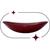 Cuba de vidro para banheiro e lavabo oval canoa 47,5cm - cores brilhantes Vinho
