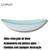 Cuba de vidro reforçado oval canoa modelo apoio p/ banheiros e lavabos - varias cores brilhantes Branco