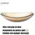 Cuba de vidro reforçado oval canoa modelo apoio p/ banheiros e lavabos - varias cores brilhantes Dourado