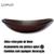 Cuba de vidro reforçado oval canoa modelo apoio p/ banheiros e lavabos - varias cores brilhantes Marrom