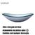 Cuba de vidro reforçado oval canoa modelo apoio p/ banheiros e lavabos - varias cores brilhantes Prata