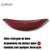 Cuba de vidro reforçado oval canoa modelo apoio p/ banheiros e lavabos - varias cores brilhantes Vermelho