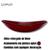 Cuba de vidro reforçado oval canoa modelo apoio p/ banheiros e lavabos - varias cores brilhantes Vinho