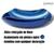 Cuba de vidro temperado abaulada 45cm p/ banheiros e lavabos - modelo de apoio em várias cores AZUL MARINE