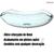 Cuba de vidro temperado abaulada 45cm p/ banheiros e lavabos - modelo de apoio em várias cores INCOLOR