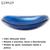  cuba de vidro temperado chanfrada 47cm p/ banheiros e lavabos - modelo de apoio em várias cores Azul Marine
