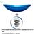 Cuba oval de vidro temperado 47cm + válvula inteligente click inox p/ banheiros e lavabos - acabamento brilhante AZUL MATISSE