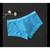 Cueca Boxer Com Listras Malha Box Transparente Azul